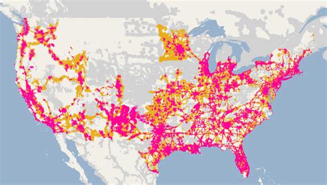 Image result for T-Mobile Internet Service Coverage Map