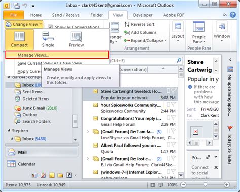 Image result for Outlook Folder Settings