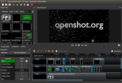 Toradh íomhá ar OpenShot Screenshots