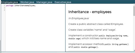 Image result for Inheritance in Java Employee