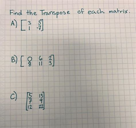 Image result for Find Transpose of Matrix
