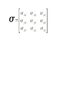 Image result for Stress Tensor Matrix Form
