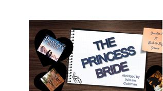 Image result for Princess and the Bride Rising Line through Page 200