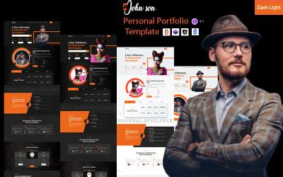 Personal Portfolio HTML Template に対する画像結果