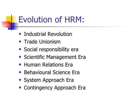 Image result for Evolution of Human Resource Management