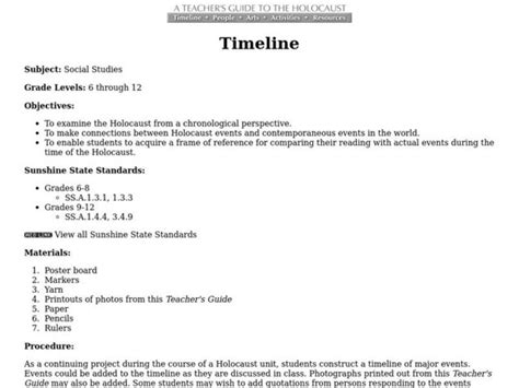 Image result for Lesson Plan Timeline and Resource