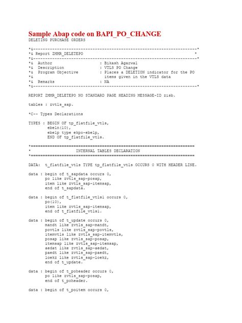 Image result for Sample Code in ABAP