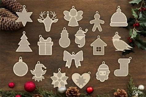 Cross stitch Christmas ornaments