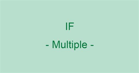 Multiple Conditions Excel に対する画像結果