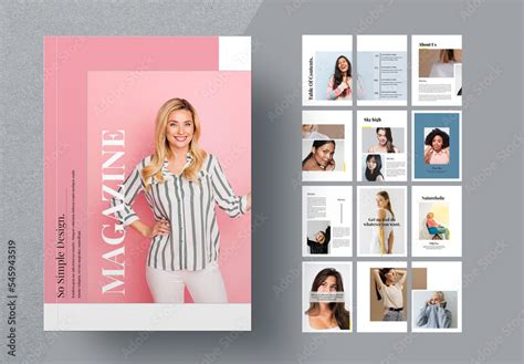 Magazine Layout Stock Template | Adobe Stock