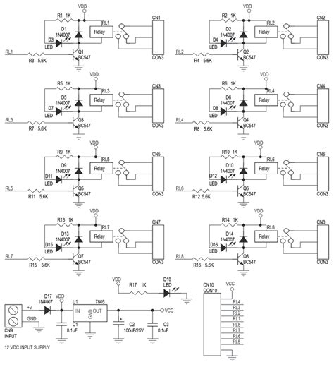 Image result for 8 Channel Relay Module Schematic