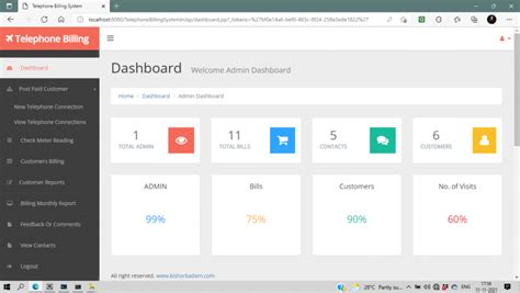 Toradh íomhá ar Telephone Billing System Project in Java Code