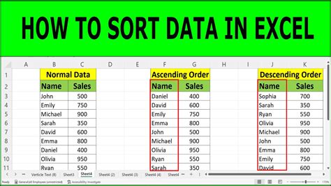 Image result for How to Sort Numbers in Excel