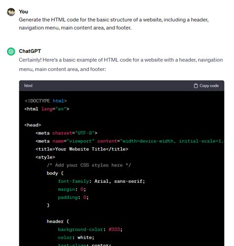 How to Prgram a Website in HTML Using Chatgpt に対する画像結果