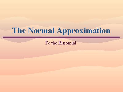 Image result for Normal Approximation Example