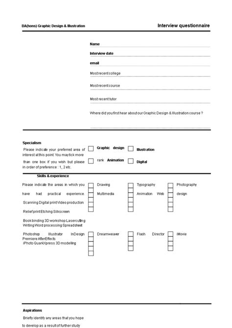 Image result for Interview Questionnaire Form