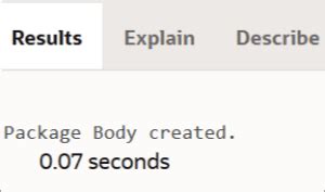 Image result for Package Example in PL SQL