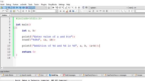Toradh íomhá ar Add Two Number in C Language