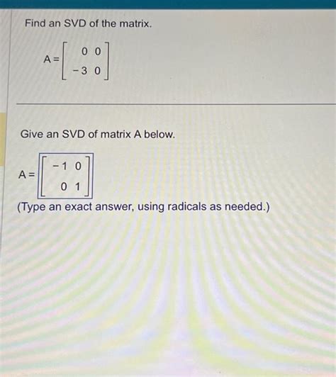 Image result for SVD for Matrix Example