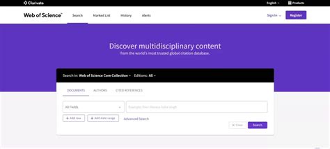 Image result for Web of Science User-Experience