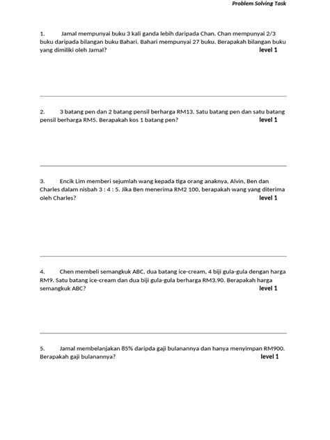 Image result for Contoh Assignment Lengkap Problem Solving