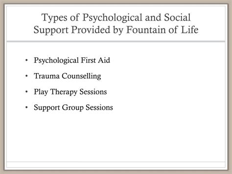 Image result for Psychosocial Support Examples around Routine