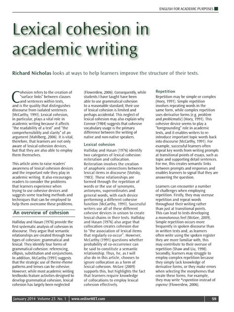 Image result for Lexical Cohesion Example