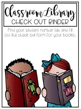 Bildergebnis für Classroom Library Sign Out Binder Cover