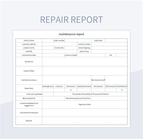 Image result for Computer Repair Report Form