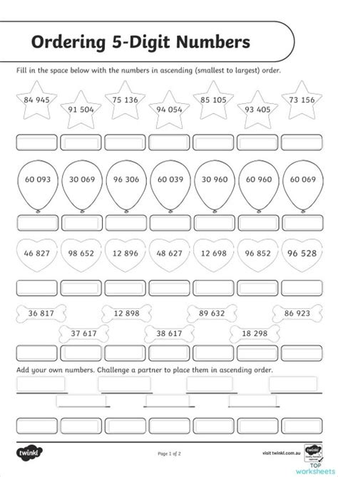 Image result for 5 Digit Math Sheets