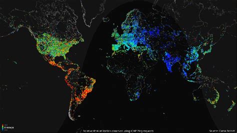 Toradh íomhá ar Map of Computer Usage around the World
