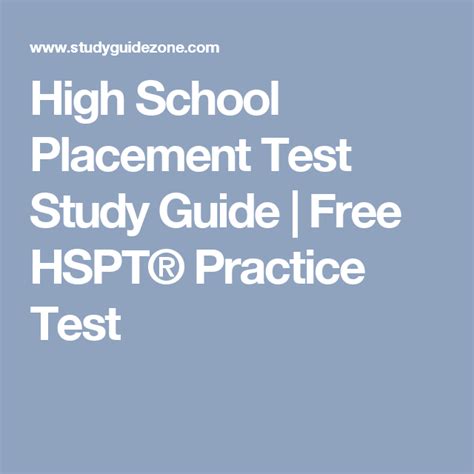 Toradh íomhá ar Placement Test Study Guide