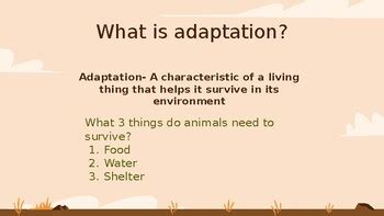 Animal Behavioral Adaptations- Lesson by Katie Thomason | TPT