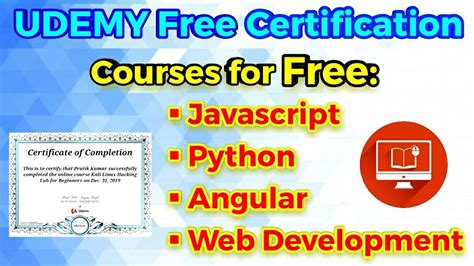Udemy Free Courses with Certificate Python に対する画像結果