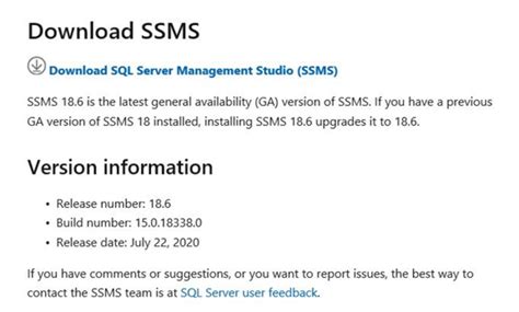 Toradh íomhá ar SQL Server Management Studio 18