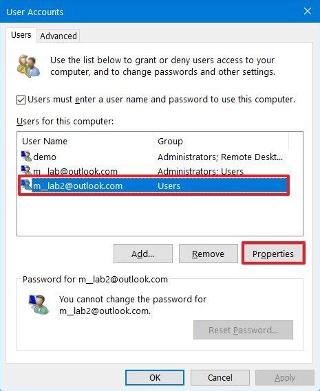 Image result for Netplwiz User Account Remove