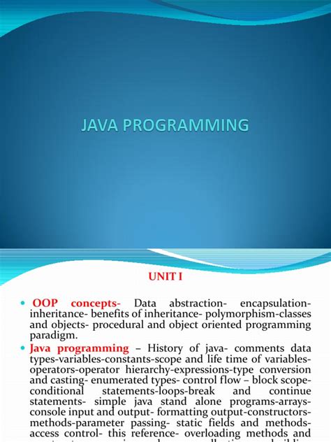 Image result for Object-Oriented Programming in Java PPT