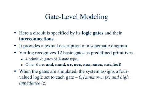 Gate Level Model 的图像结果