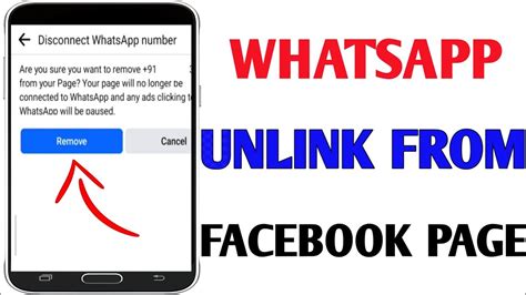 Remove Whats App From Facebook に対する画像結果