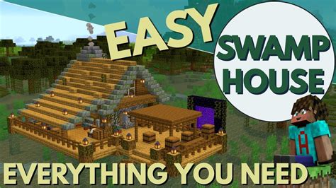 Toradh íomhá ar Swamp Simple Minecraft Base