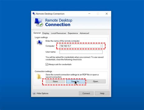 Toradh íomhá ar Remote Desktop Connection via Internet