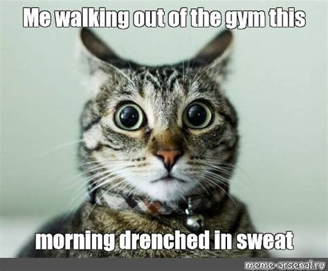 Image result for Working Out Sweating Meme