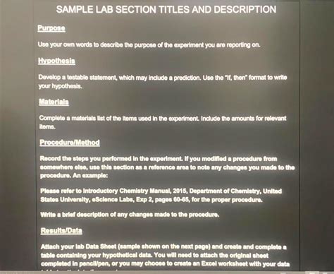 Image result for How to Write a Methods Section for a Lab Report