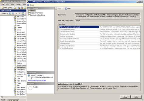 SQL Server Surface Area Configuration に対する画像結果