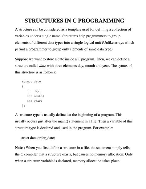 Image result for Structure in C Programming