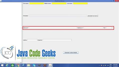 Image result for Text Field Java Swing