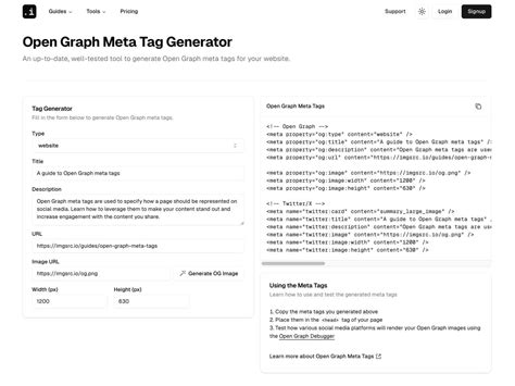 Open Graph Generator に対する画像結果
