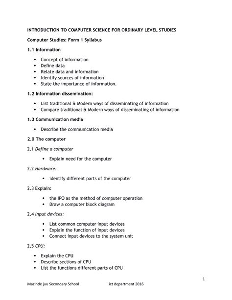 Image result for Introduction to Computer Studies