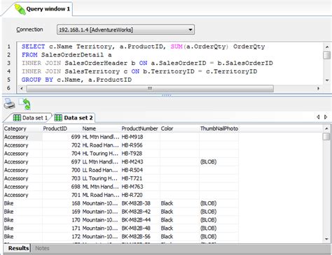 Image result for SQL Queries with Data Sets