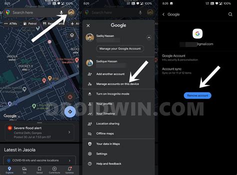 Afbeeldingsresultaten voor Remove Account From Google Maps Android